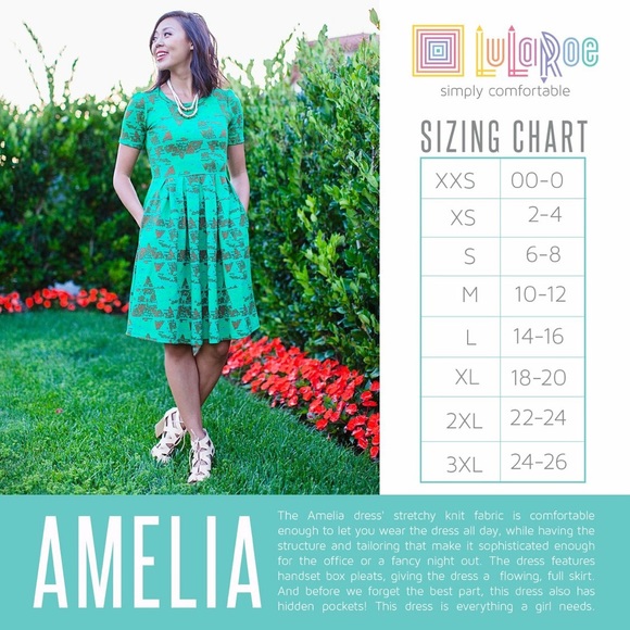 Multicolored with teal bottom Lularoe Amelia M - Picture 2 of 2